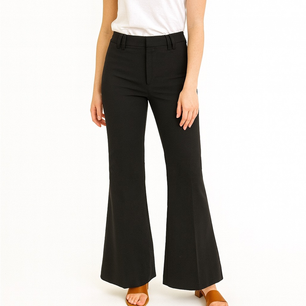Zara Black stretch flare pants